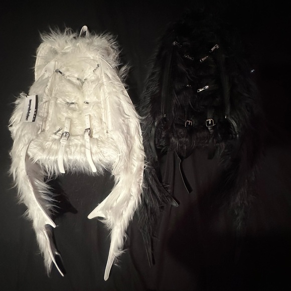 haveyoudiedbefore Other - haveyoudiedbefore white nightcrawler “bat” backpack